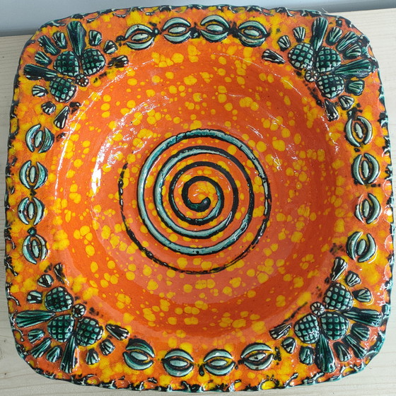 Image 1 of Jaren 70 Tafelwaar: Lava Sigarenasbak & West Germany Dümler & Breiden Schaal