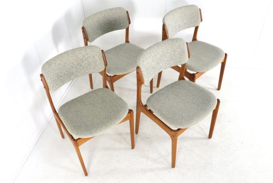 Image 1 of Set of 4 Erik Buch chairs O.D. Mobler model 49 vintage Danish