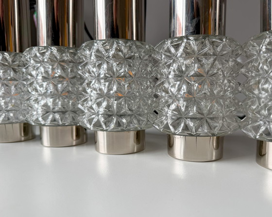 Image 1 of Lampada a sospensione vintage a cascata con 5 luci