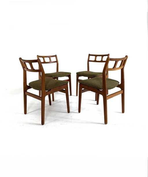 4x vintage restored Danish dining chair