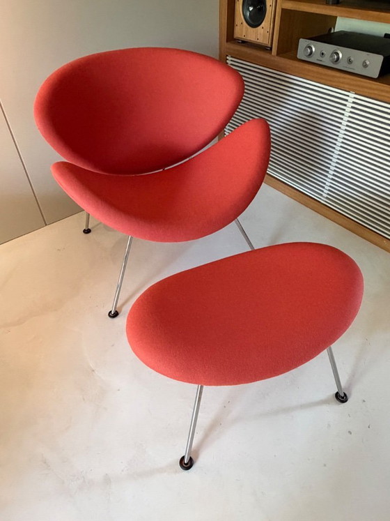 Image 1 of Poltrona e pouf Orange Slice di Pierre Paulin