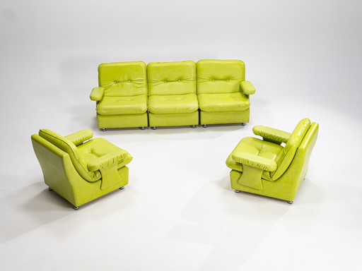 Modular Sofa and Armchairs Set, West Germany, 1970s