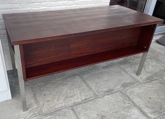 Image 1 of Scrivania direzionale vintage in palissandro - Compatta - Stile moderno di metà secolo