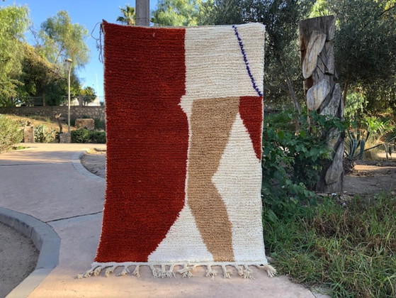 Tappeto marocchino artigianale fatto a mano dall'Atlante 250cmx150cm – Tappeti, Cotone (photo 9 of 9)