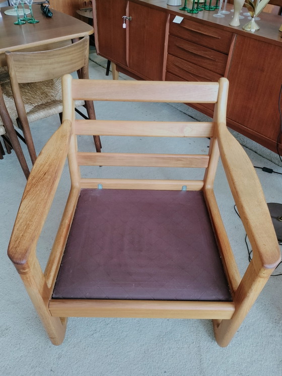 Poltrona vintage in teak danese, Silkeborg – Poltrone, Wool, Wood (photo 6 of 12)