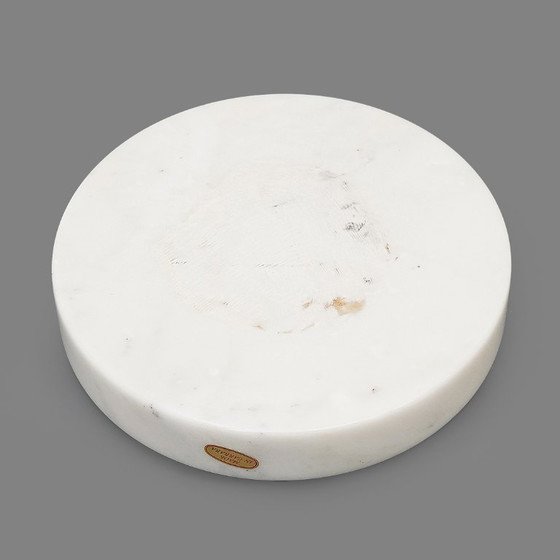 Image 1 of Cuenco de mármol blanco de Carrara, década de 1970