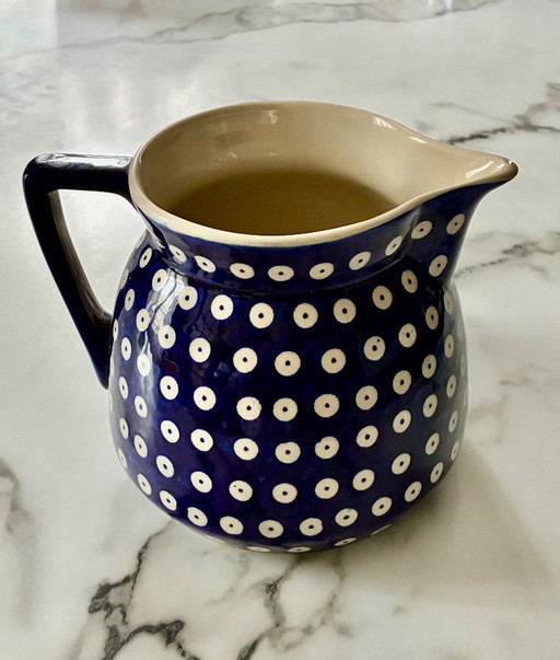 Brocca in ceramica, Boleslawiec, Polonia