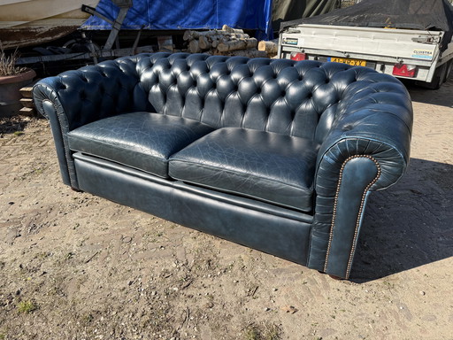Chesterfield Sofa - Denim Blue