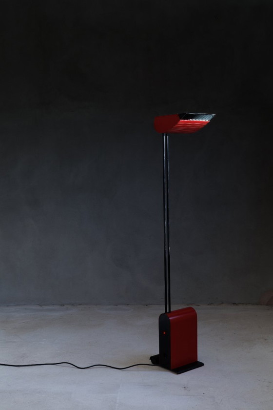 Image 1 of Rote Stehlampe, 1970er Jahre