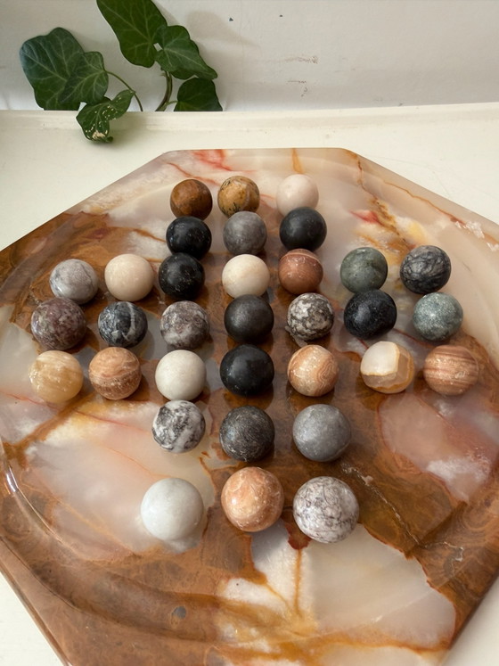Vintage onyx solitaire game – Decorative Objects, Stone (photo 2 of 5)