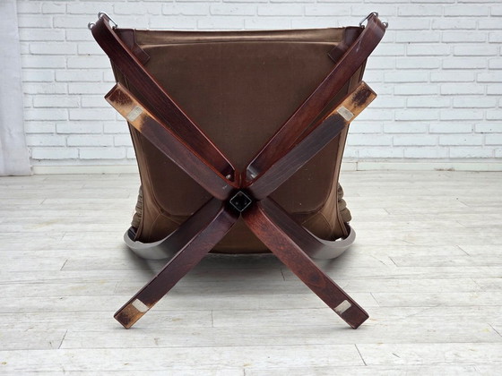 Image 1 of 1970s, Norwegian design by Sigurd Ressel, lounge chair, model "Falcon".