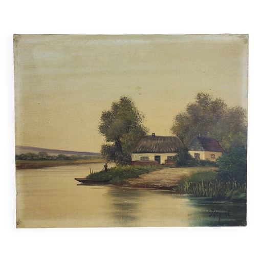 Pintura HST firmada Jacquet