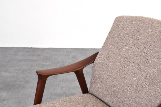 Image 1 of Mid-Century "Tenor" Teak & Boucle Fauteuil van Møre Lenestolfabrikk, jaren 60