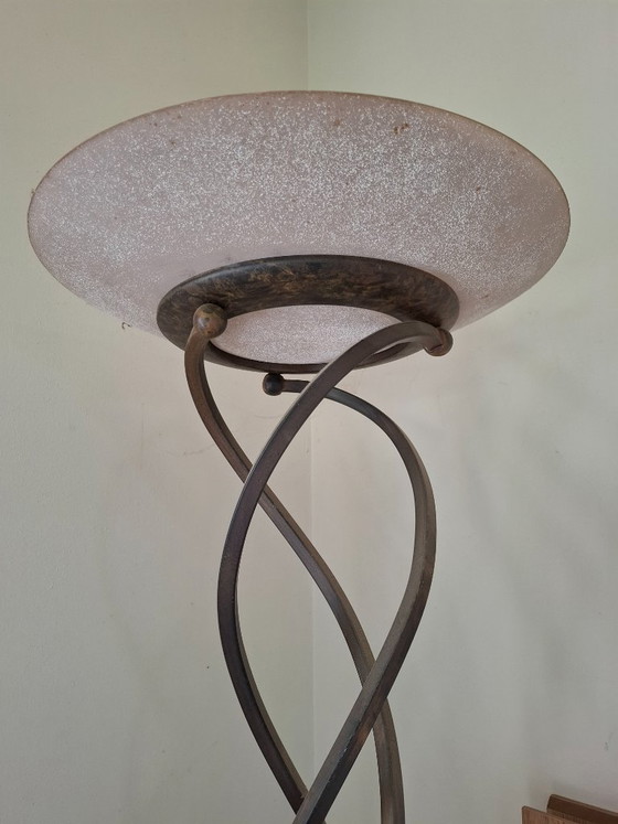 Image 1 of 2x prachtige Terzani vloerlamp met dimmer brons