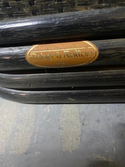 Image 1 of Roberti Rattan Vintrinekast Donker Bruin