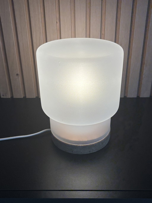 IKEA Sinnerlig Jaren 80 Tafellamp Matglas