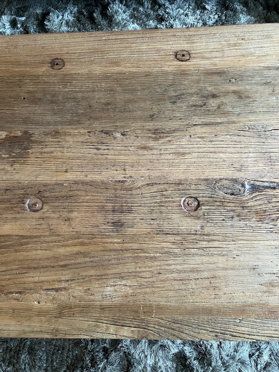 Image 1 of Tavolino da caffè in legno industriale