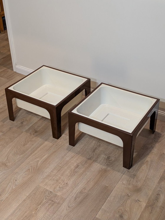 Image 1 of Par de mesas auxiliares "Flair" de Marc Held para Prisunic, 1972 - Space Age Design