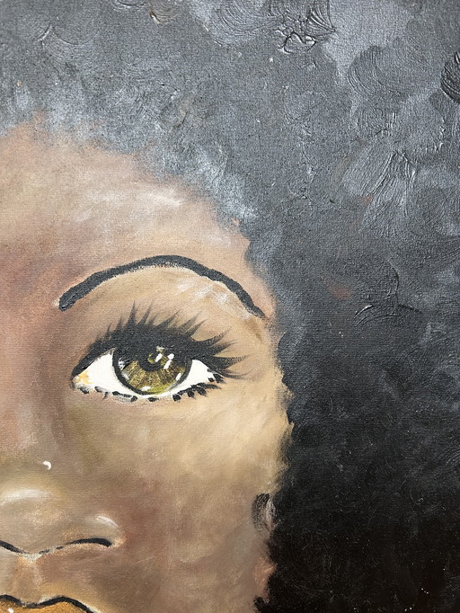 Schilderij acryl op katoen