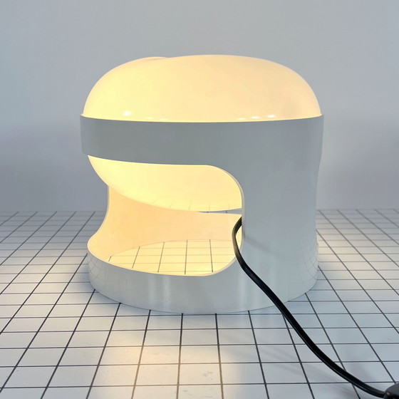 Image 1 of Witte Kd27 Tafellamp van Joe Colombo voor Kartell, 1960S