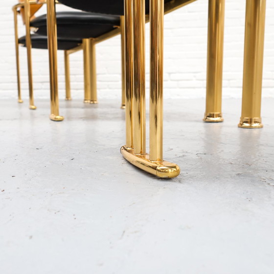 Image 1 of Postmodern Eetkamerstoelen Goud 