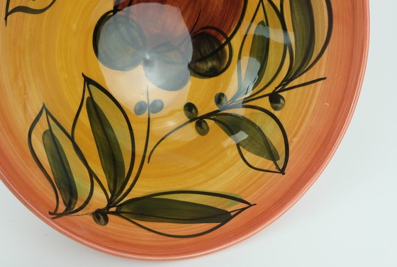 Image 1 of Very Beautiful Mid Century Ceramic Bowl Stützel Sachs Aalen Decor 'Inga' 1950s 60s
