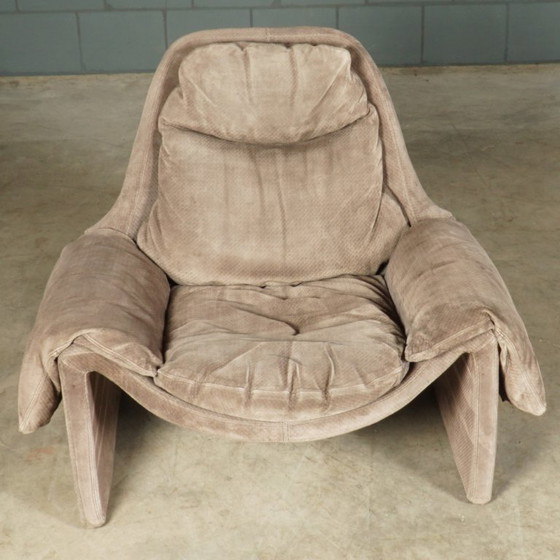 Image 1 of Fauteuil lounge Propositions P60 avec repose-pieds – Vittorio Introini – Saporiti – années 1960
