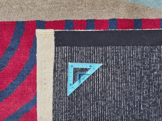 Handgeknüpfter Wollteppich – Komposition von Sonia Delaunay, 1955, Moderner Art-Deco-Stil – Teppiche & Läufer (photo 6 of 10)