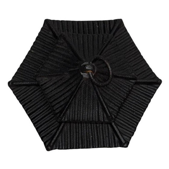 Image 1 of Antica lanterna giapponese a forma di pagoda – Ghisa pesante – 24 cm (3,8 kg)