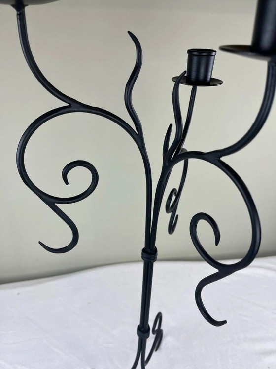 Candelabro grande de hierro – Portavelas, Iron, Rustic (photo 5 of 15)
