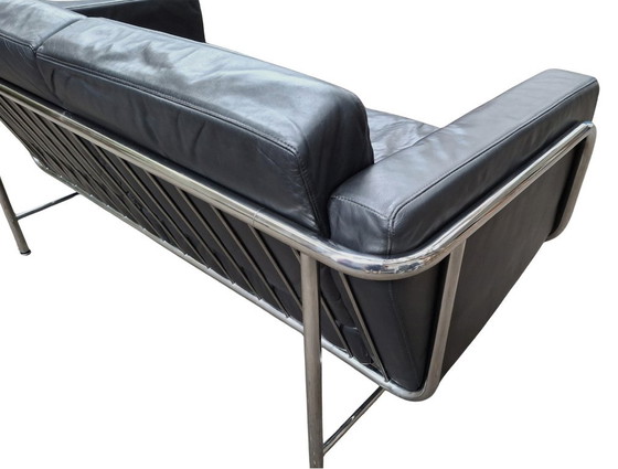 Canapé Design Vintage 1963 Hans Eichenberger Pour Strässle – Canapé Cuir 2 Places En Très Bon État (photo 3 of 12)