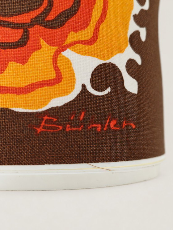 Elidus Wandleuchte mit signiertem May Bühler Textilschirm – Wandleuchten, Kunststoff (photo 3 of 7)