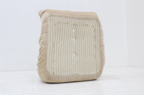 Image 1 of Vintage Togo Ligne Roset armchair velvet beige