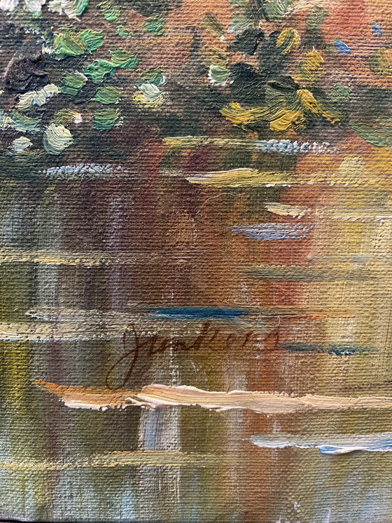 Image 1 of Pintura al óleo Junkers firmada