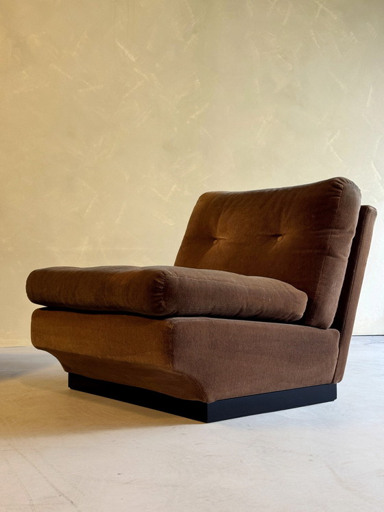 Image 1 of Gruppo di divani in velluto marrone di Paolo Caliari per Cassina, anni '60