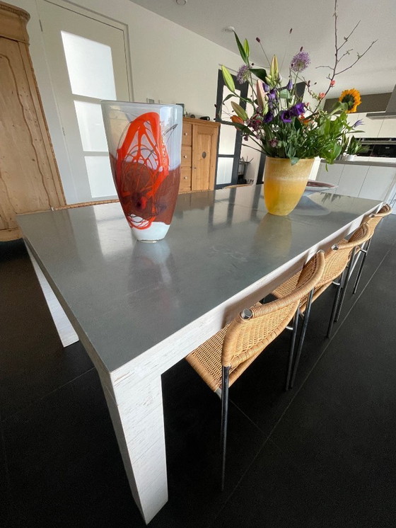 Image 1 of Esstisch 210x100 und Couchtisch 100x100 mit Zinkplatte