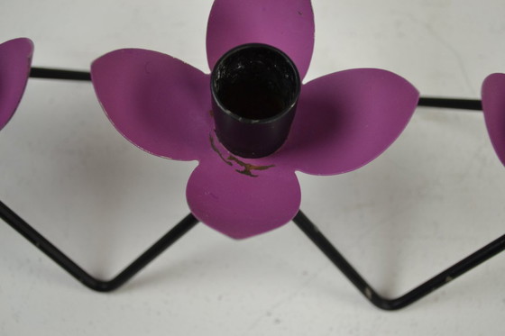 Image 1 of Candelabro Mid-Century Modern disegnato da Gunnar Ander per Ystad-Metall, Svezia, anni '50