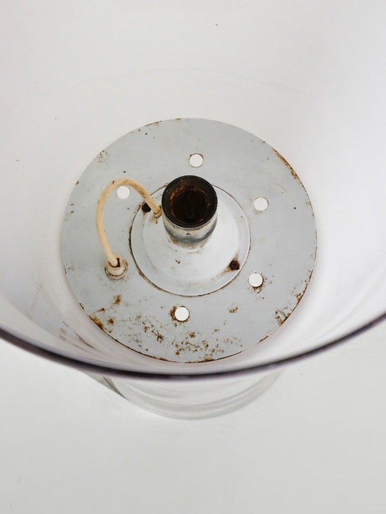 Monumental Floor / Table Glass Table Lamp, Selenova Italy, 1970s (photo 7 of 8)