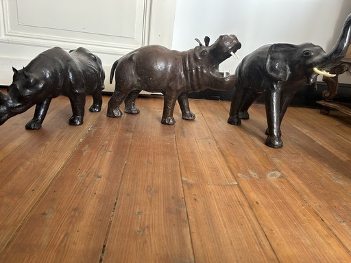 Cuir vintage animaux sauvages
