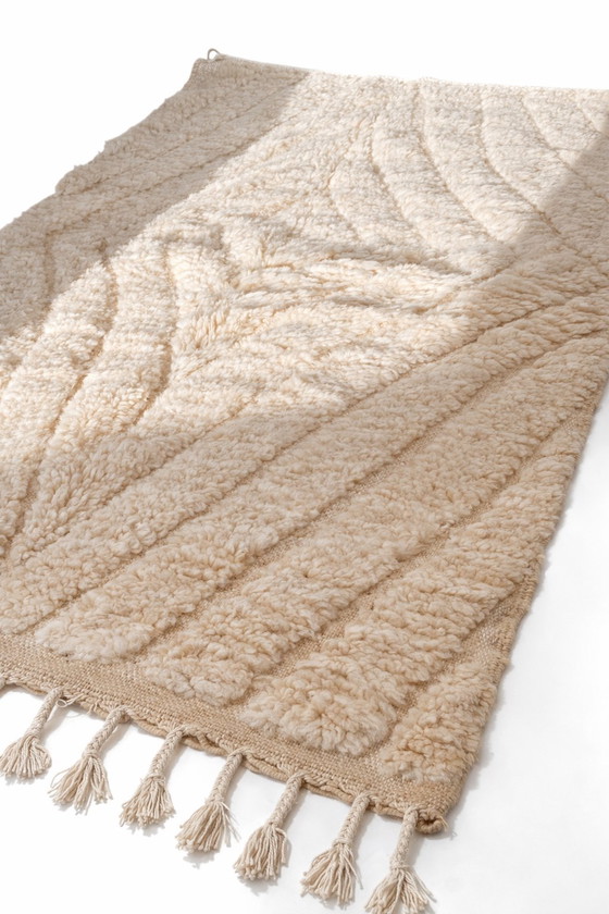 Image 1 of Authentischer Berberteppich aus dem Atlasgebirge – handgewebte Wolle (150 x 100 cm)