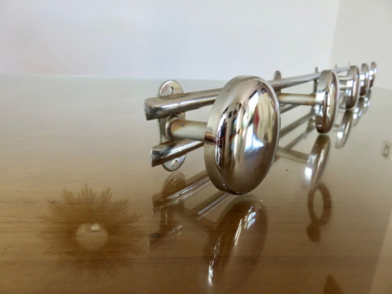 Appendiabiti in Metallo Cromato, Vintage, 5 Ganci, Anni '80 – Chrome (photo 2 of 15)