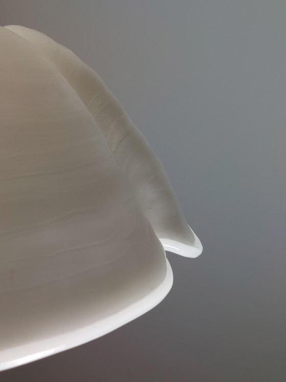 Image 1 of Rara lampada da soffitto regolabile in altezza in acrilico e cromo, disegnata da Gebrüder Cosack per Cristallux.