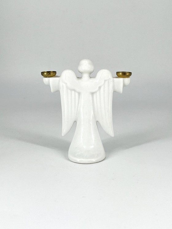 Image 1 of Rosenthal Porcelain Angel – Sculptural Mid-Century Candle Holder – Selb-Plößberg, 1960s