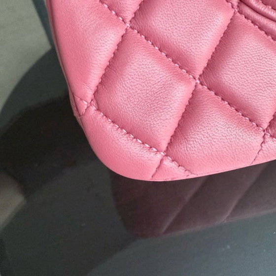 Image 1 of Chanel Classic Flap Medium - Special Valentine Edition 25cm Quilted Lambskin Pink Gold Hardware Series 19