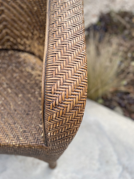 Image 1 of Sillón de ratán estilo Pottery Barn de California