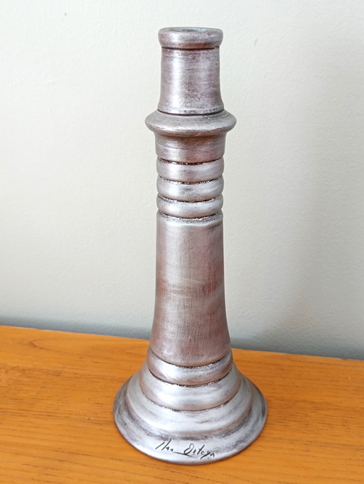 Pair of Handmade Candleholders Ana Ortega