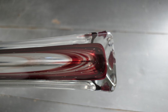 Image 1 of Vintage Lux Glass vaas Oostenrijk jaren '50