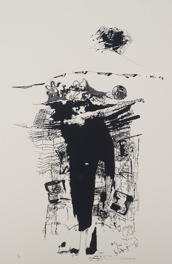Jean-Pierre Vielfaure: Ensueño abstracto, serigrafía original firmada. – Litografías y grabados, Paper (photo 4 of 7)