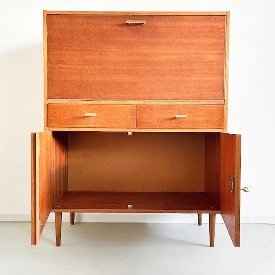 Image 1 of Vintage deens design mid-century secretaire kast 1960's