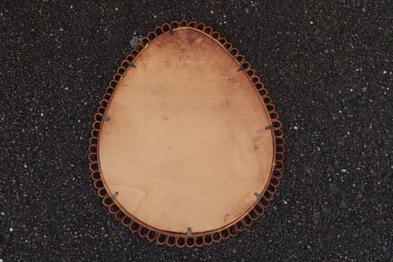 Image 1 of Grande specchio in rattan di Franco Albini, Italia, 1960